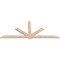 Ekena Millwork Kennewick Smooth Timber Gable Bracket, Douglas Fir, 108"W x 45"H x 1 1/2"D x 5 1/2"F, 10/12 Pitch GBW108X45X0206KEN00SDF - alternate 3